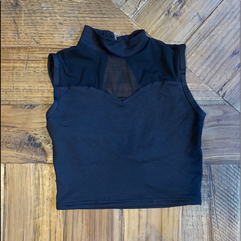 Black Halter Body Wrappers Top Size 8-10